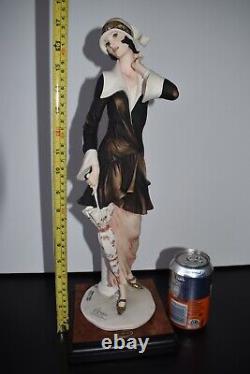 Large 44cm Giuseppe Armani Lady With Umbrella 0196C, limited edition 2890/5000