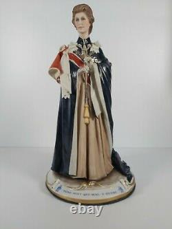 Large Capodimonte Limited Edition Of 500 FigurineQueen Elizabeth II, 37cm Tall