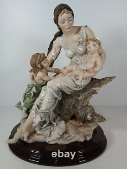 Large Florence Capodimonte By G. Armani Limited Edition Figurine Pride And Joy