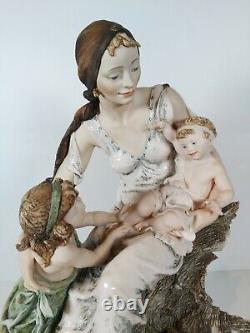 Large Florence Capodimonte By G. Armani Limited Edition Figurine Pride And Joy