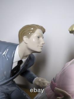 Large Lladro Retired Let's Swing Couple Dancing Figurine Limited Edition 8752