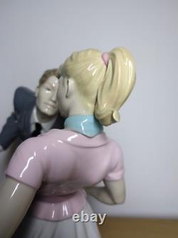 Large Lladro Retired Let's Swing Couple Dancing Figurine Limited Edition 8752