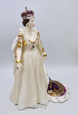 Large ROYAL WORCESTER Figurine QUEEN ELIZABETH II CW458 Limited Edition