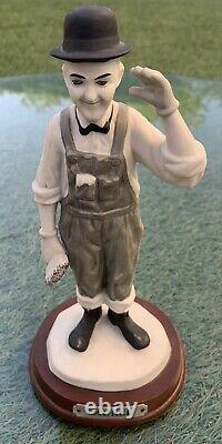 Laurel and Hardy Figures x 2 Collectible Ceramic Ornaments Limited Edition