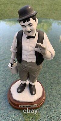 Laurel and Hardy Figures x 2 Collectible Ceramic Ornaments Limited Edition