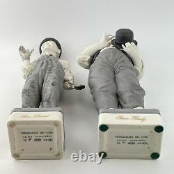 Limited Edition Algora Signed Laurel And Hardy Porcelain Figure With COA 35cm