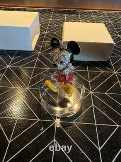 Limited Edition Arribas Crystal Disney Figurine Mickey Mouse + Base