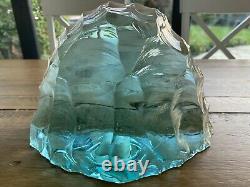 Limited Edition Art Glass Sculpture Signed by Kosta V Lindstrand Seal in Ice