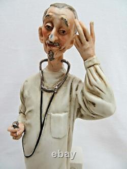 Limited Edition Capodimonte Porcelain MD Doctor Statue Figurine
