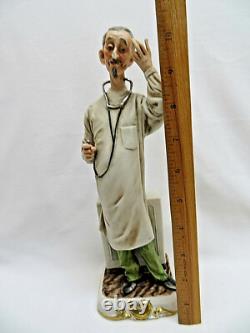 Limited Edition Capodimonte Porcelain MD Doctor Statue Figurine