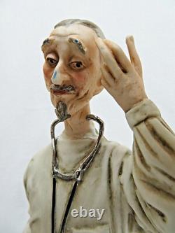 Limited Edition Capodimonte Porcelain MD Doctor Statue Figurine