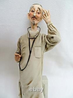 Limited Edition Capodimonte Porcelain MD Doctor Statue Figurine