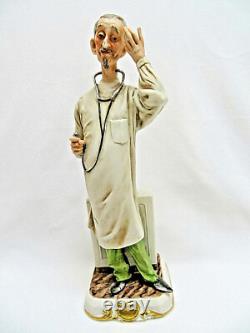 Limited Edition Capodimonte Porcelain MD Doctor Statue Figurine