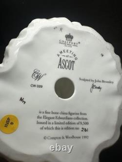 Limited Edition Coalport Elegant Edwardians Figure/Figurine A Meeting At Ascot