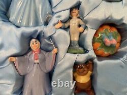 Limited Edition Disney Cinderella Ceramic Porcelain Figures (9) With Certificate