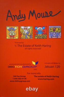 Limited Edition Keith Haring Andy Mouse Figurine By 360 Toy Group Japan 2005