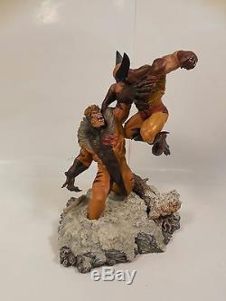 Limited Edition Marvel Sideshow Collectibles Wolverine Vs Sabertooth Diorama
