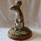 Limited Edition Rabbit Standing With Wooden Base, Border Fine Arts, 314/500