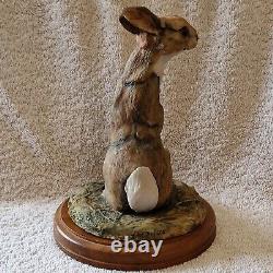 Limited Edition Rabbit Standing with Wooden Base, Border Fine Arts, 314/500