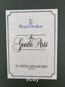 Limited Edition Royal Doulton Gentle Arts Series Figurine'Flower Arranging