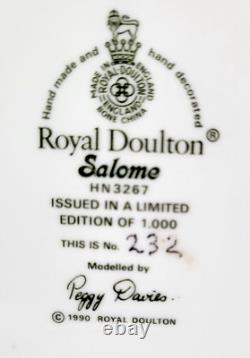 Limited Edition Royal Doulton SALOME Figurine HN3267 232 of Only 1000 Very Rare