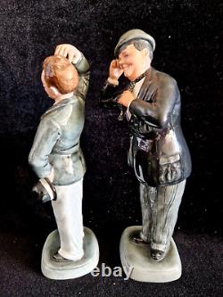 Limited Edition Royal Doulton Stan Laurel and Oliver Hardy Figurines