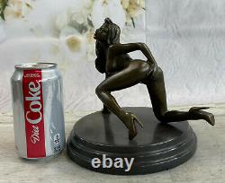 Limited Edition Signed Original Sexy Woman Bronze Sculpture Statue Figurine