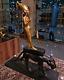 Limited Edition Statuette Of King Tutankhamun With Leopard (museum Version)