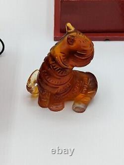 Liuligongfang CHINESE CRYSTAL Litter Tiger Year 2000 Limited Edition 400/3600