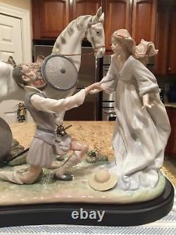 Lladro 1776 Conquered By Love Ltd Edition with Wooden Base Mint Condition