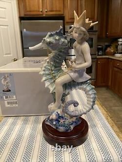 Lladro 1821 Prince Of The Sea -Ltd Edition with Base, Box & Certificate -Perfect