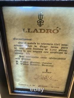 Lladro 5367 Rey de Oros King of Gold Limited Edition Figurine #82 COA Base