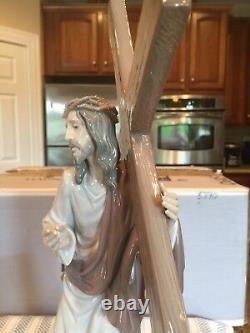 Lladro 5890 The Way Of The Cross Ltd. Ed. With Base & Original Box Perfect