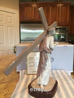 Lladro 5890 The Way Of The Cross Ltd. Ed. With Base & Original Box Perfect