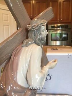 Lladro 5890 The Way Of The Cross Ltd. Ed. With Base & Original Box Perfect