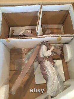 Lladro 5890 The Way Of The Cross Ltd. Ed. With Base & Original Box Perfect