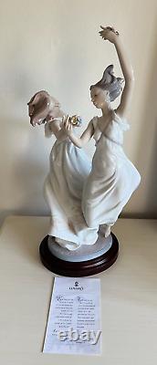 Lladro Dance of The Nymphs. 1844. Ltd Ed. Wooden stand and box. 47 cm tall