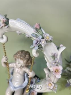 Lladro Figurine Cupid'Heavenly Swing series' Limited Edition Retired