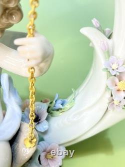 Lladro Figurine Cupid'Heavenly Swing series' Limited Edition Retired