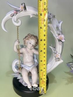 Lladro Figurine Cupid'Heavenly Swing series' Limited Edition Retired