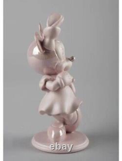 Lladro Limited Edition Blue Mickey Mouse And Pink Minnie Mouse Disney