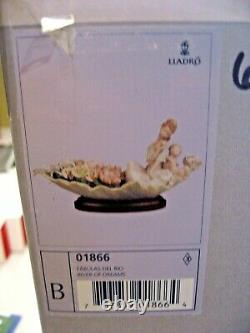 Lladro River of Dreams 01866 MINT Signed Limited Edition Figurine 19L Leaf Boat