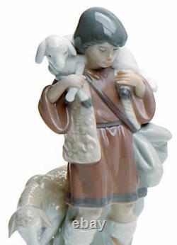 Lladro Shepherd Boy Nativity Figurine #5485 Brand Nib Holidays Xmas Save$$ F/sh