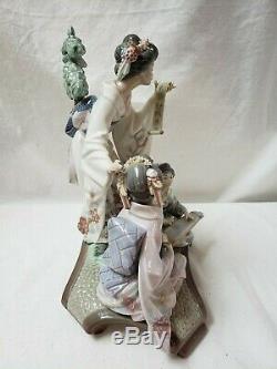 Lladro Society Oriental Music Porcelain Figurine 1491 Limited Edition IOB Geisha