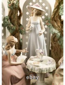 Lladro Tea in The Garden Women Sculpture. Limited Edition 01001759 #1759