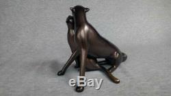 Loet Vanderveen Cheetah and Cub Limited Edition Bronze Sculpture