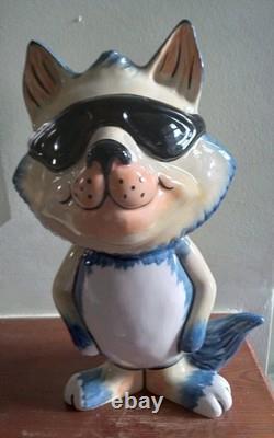 Lorna Bailey COOL CAT Large Limited Edition Figurine Signed No. 9 /100 In VGC