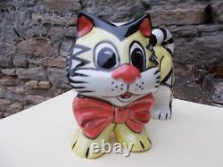 Lorna Bailey Cat with Bow Tie Limited Edition No 1 of 75 Blue signature