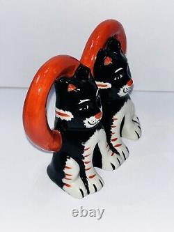 Lorna Bailey Cats Double Heart Valentines Limited Edition RARE figure Signed