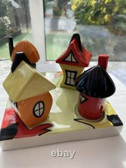 Lorna Bailey Cruet Art Deco Cottage Style Signed Print Limited Edition